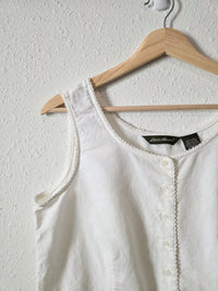 Vintage Linen Cotton Tank (M)
