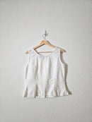 Vintage Linen Cotton Tank (M)