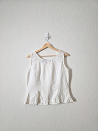 Vintage Linen Cotton Tank (M)
