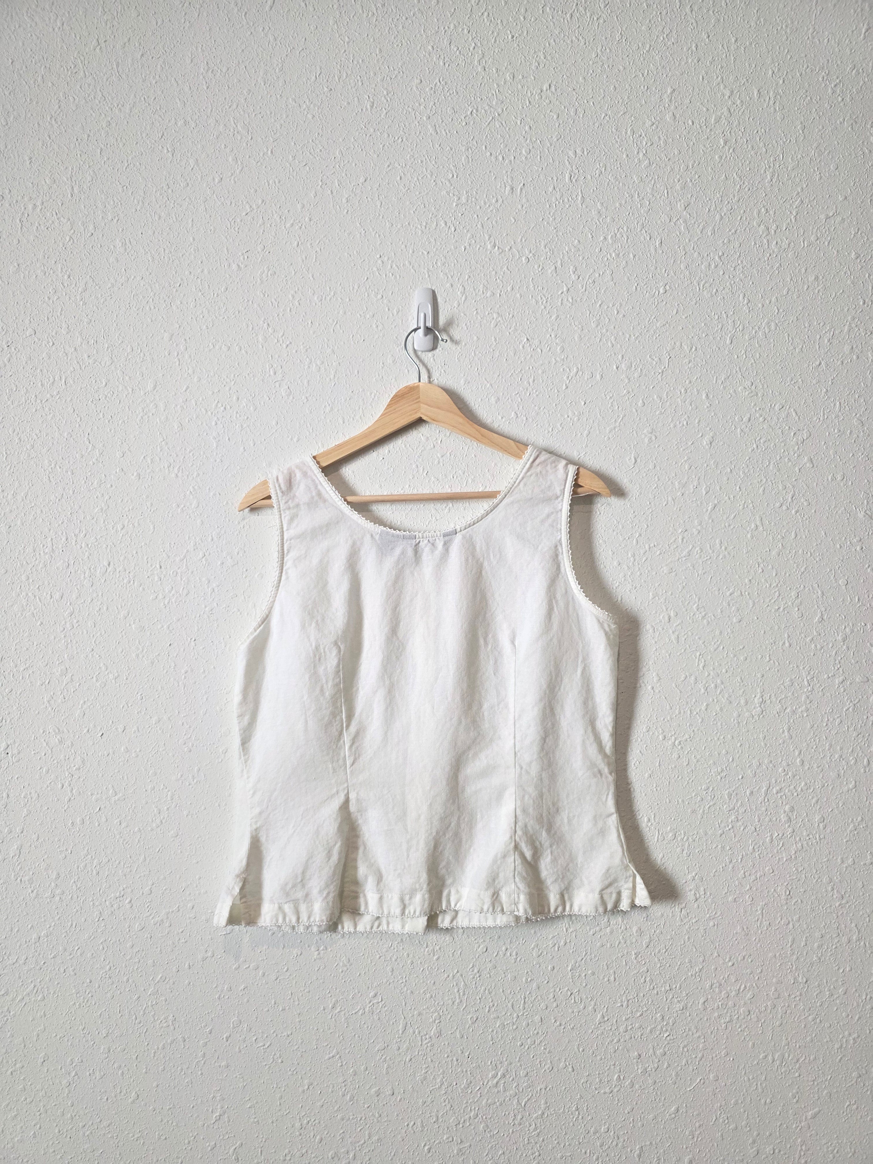 Vintage Linen Cotton Tank (M)