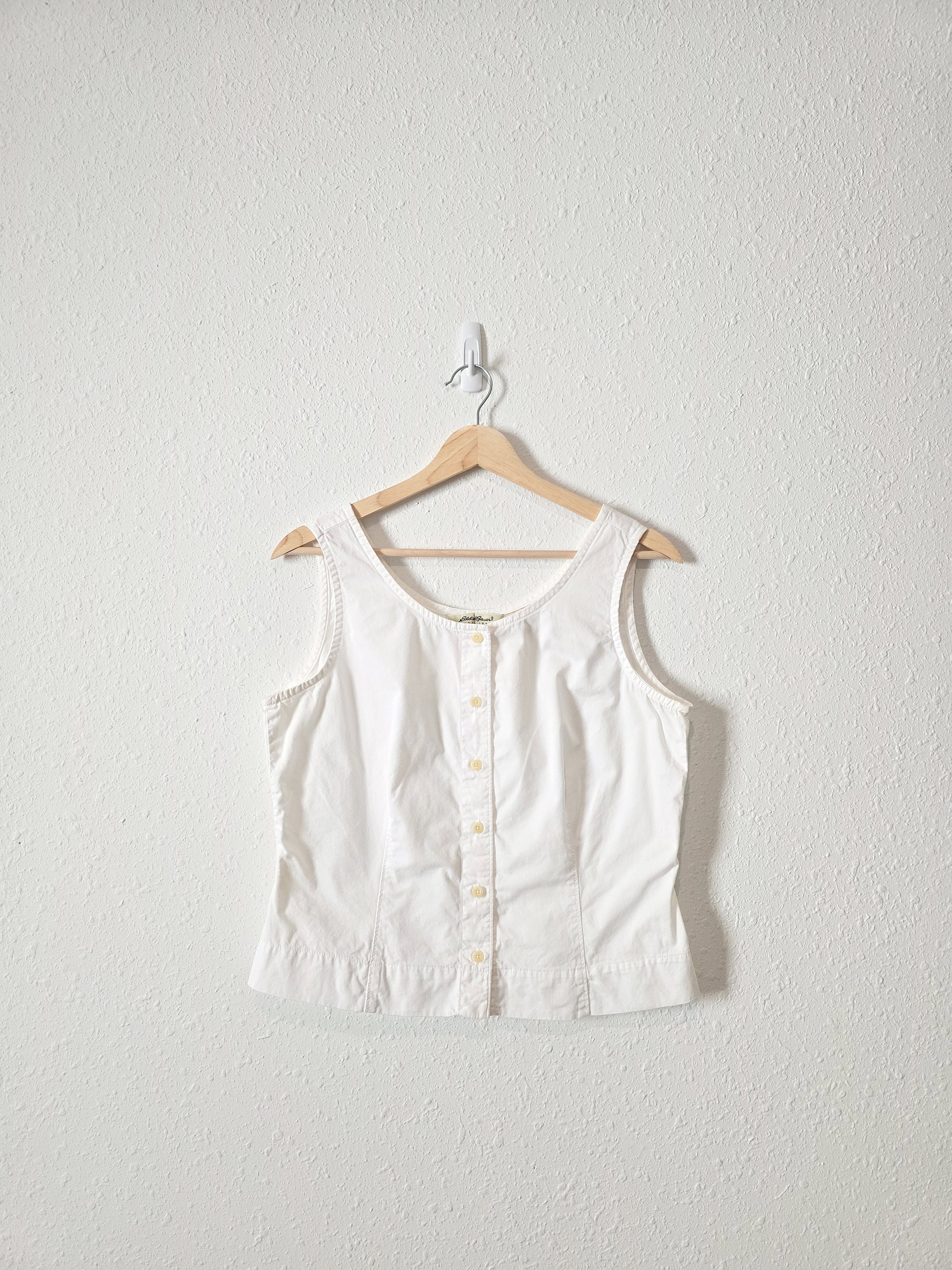 Vintage White Cotton Tank (MP)