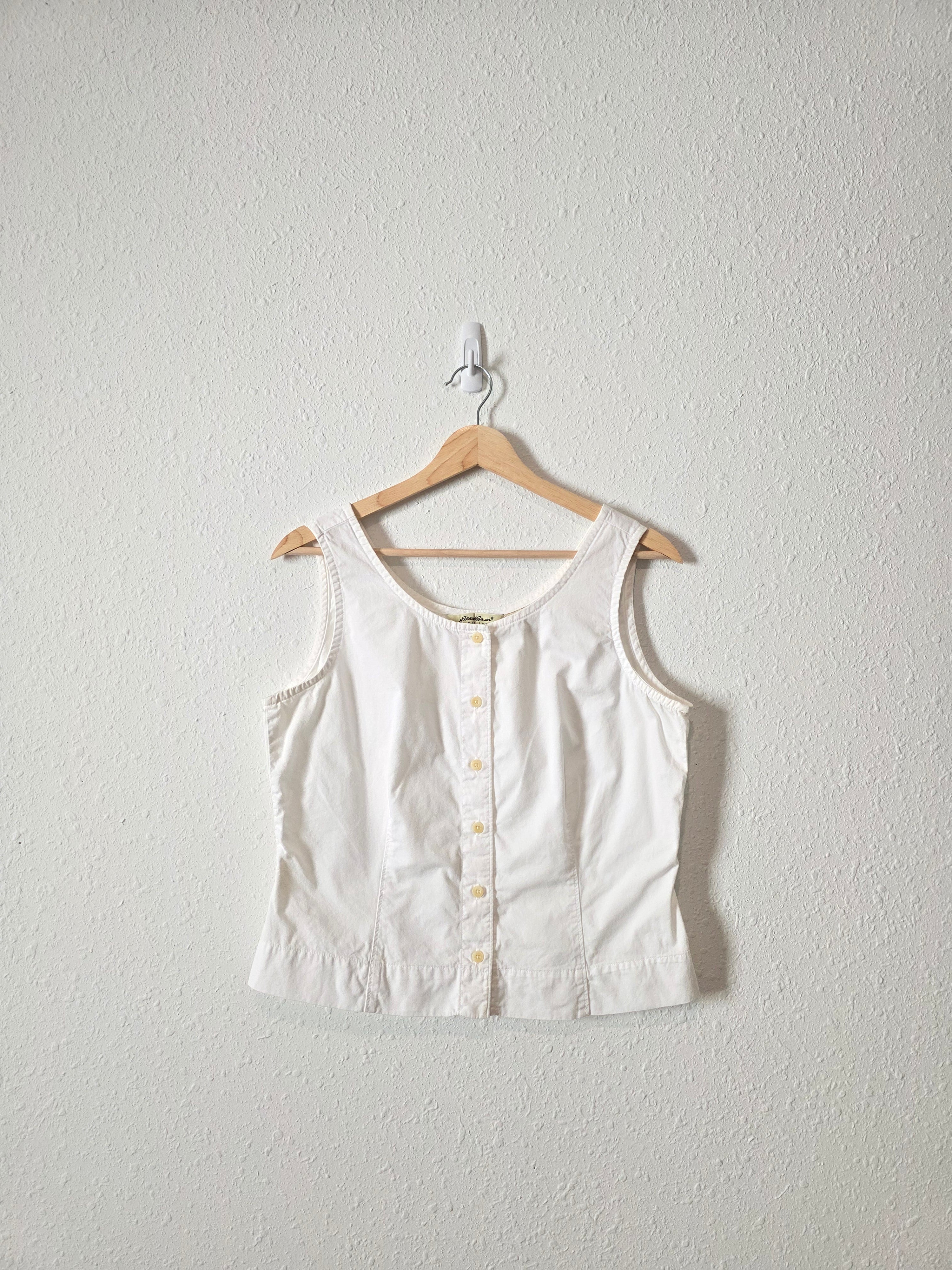Vintage White Cotton Tank (MP)