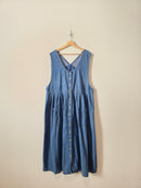 Vintage Cotton Denim Dress (XL/1X)