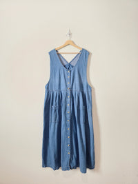 Vintage Cotton Denim Dress (XL/1X)