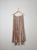 Colorful Floral Maxi Skirt (L)