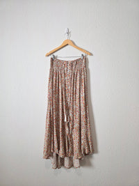 Colorful Floral Maxi Skirt (L)