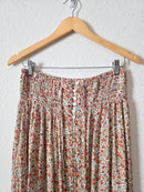 Colorful Floral Maxi Skirt (L)