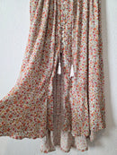 Colorful Floral Maxi Skirt (L)