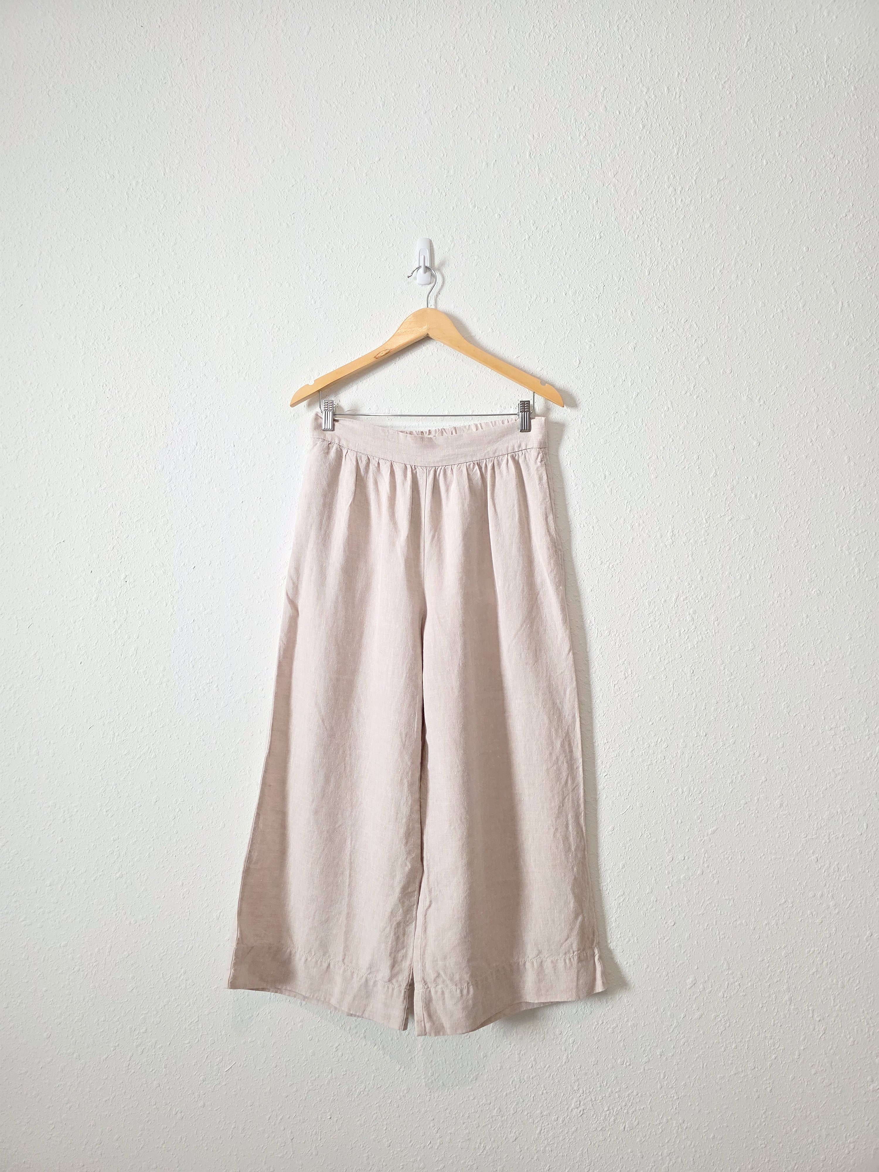 Lou & Grey Linen Wide Leg Pants (S)