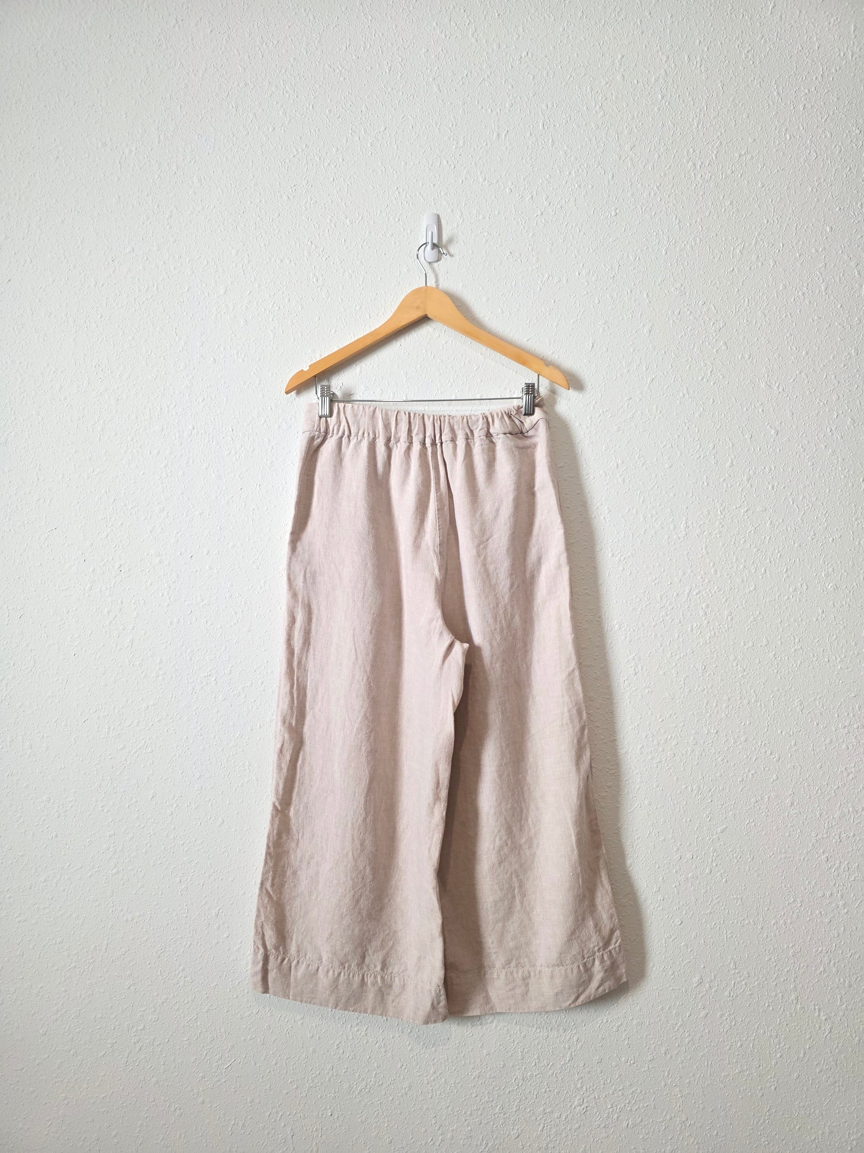 Lou & Grey Linen Wide Leg Pants (S)