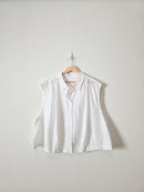 Anthropologie White Button Up Tank (3X)