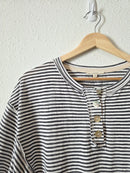 Easel Striped Oversized Tee (M)