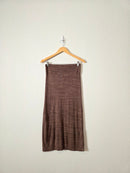 NEW Free People Brown Midi Skirt (S)
