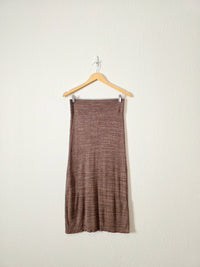 NEW Free People Brown Midi Skirt (S)