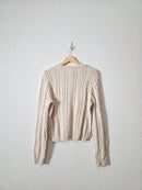 NEW Cable Knit Crewneck Sweater (L)