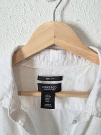 White Linen Button Up (S)