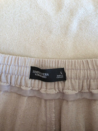 Neutral Flowy Wide Leg Pants (L)