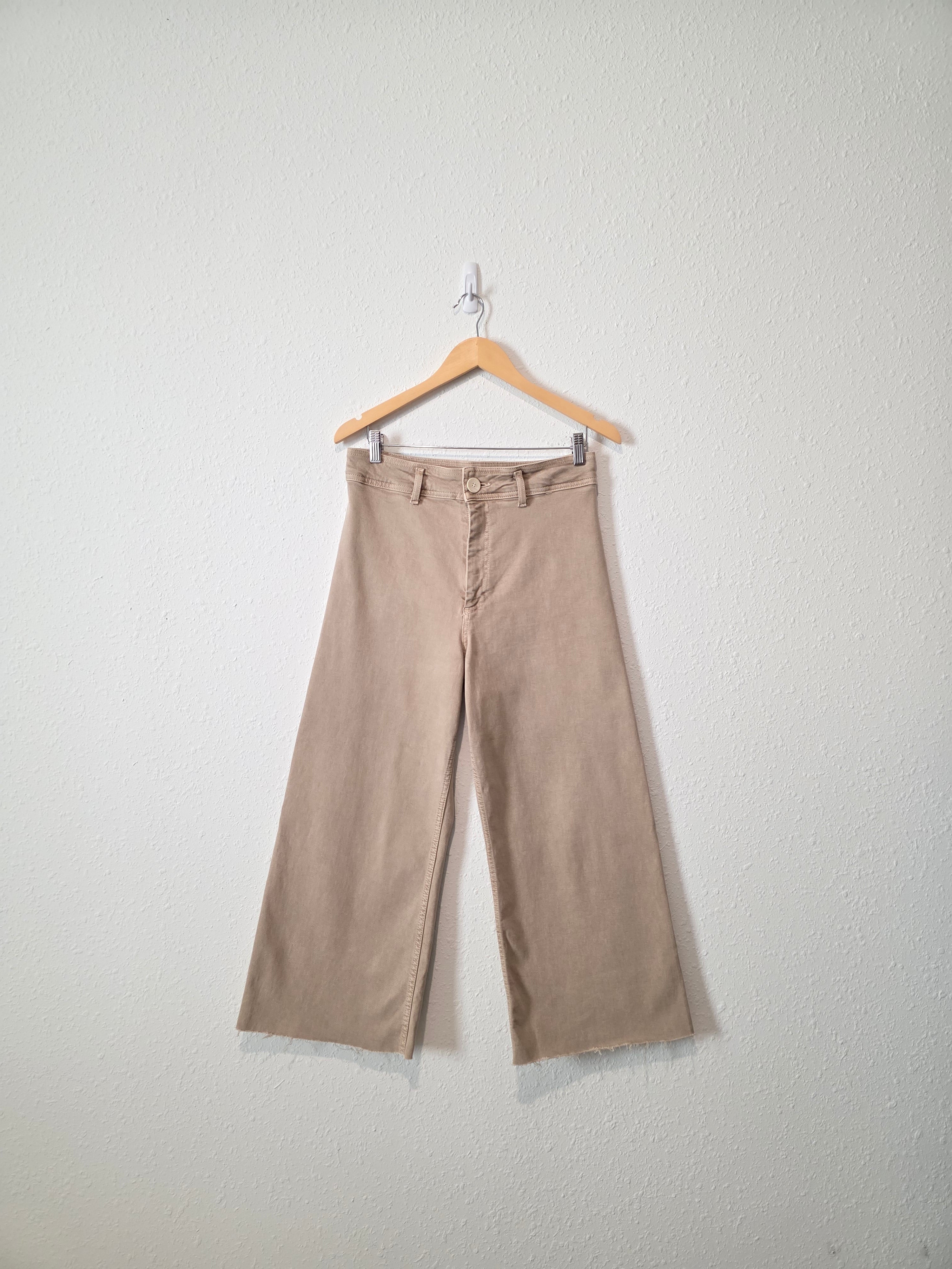 Zara Neutral Wide Leg Jeans (8)