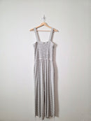 Zenana Striped Wide Leg Jumpsuit (XL)