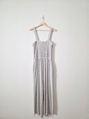 Zenana Striped Wide Leg Jumpsuit (XL)