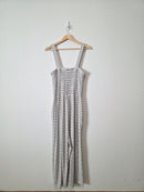 Zenana Striped Wide Leg Jumpsuit (XL)