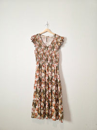 Hayden Floral Smocked Midi Dress (M)