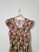 Hayden Floral Smocked Midi Dress (M)
