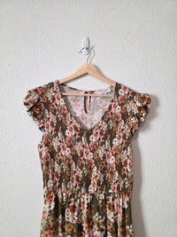 Hayden Floral Smocked Midi Dress (M)