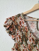 Hayden Floral Smocked Midi Dress (M)