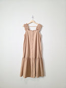 Calista Tan Cotton Midi Dress (M)