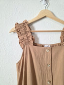 Calista Tan Cotton Midi Dress (M)