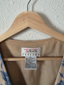 Vintage Floral Linen Blend Vest (PL)
