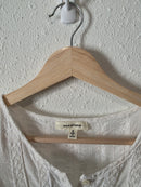 White Ruffle Cottagecore Blouse (S)
