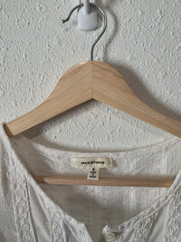 White Ruffle Cottagecore Blouse (S)