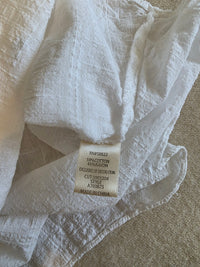 White Ruffle Cottagecore Blouse (S)