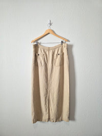 Vintage Eddie Bauer Linen Skirt (L)