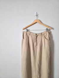 Vintage Eddie Bauer Linen Skirt (L)
