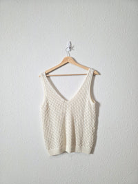 NEW Marine Layer Crochet Tank (M)