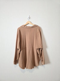 Cotton Gauze Oversized Top (L)