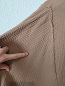 Cotton Gauze Oversized Top (L)