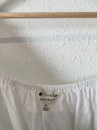 White Smocked Cotton Top (XL)