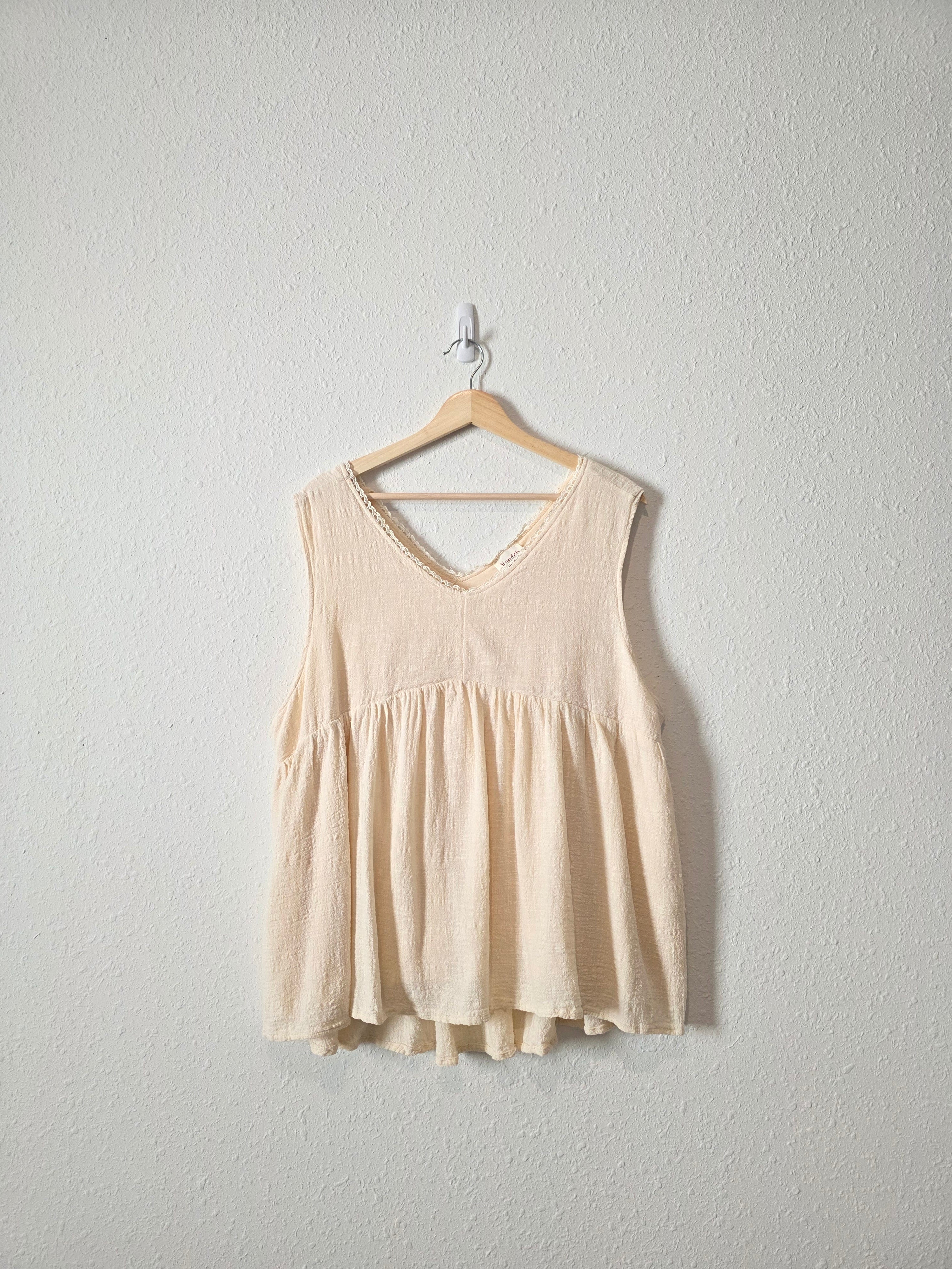 Hayden Cream Textured Tank (2X)