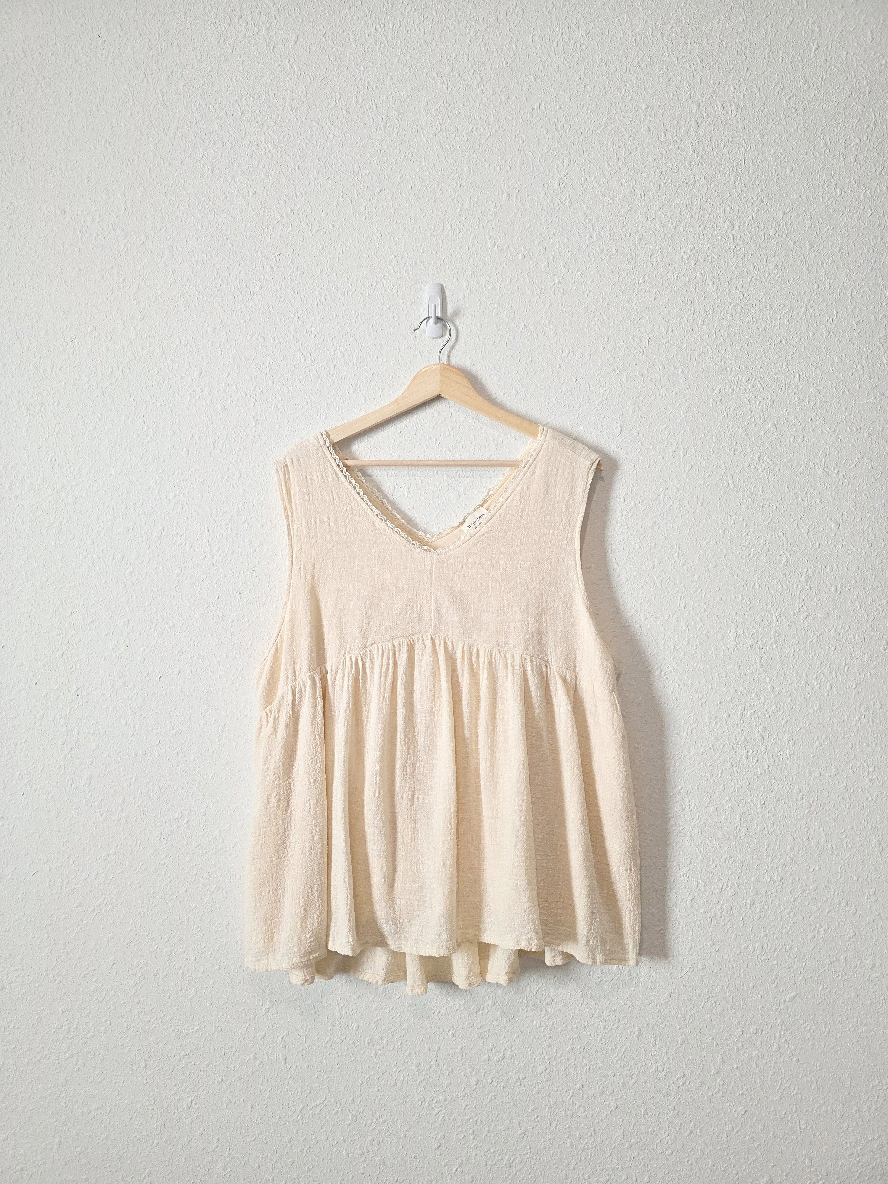 Hayden Cream Textured Tank (2X)