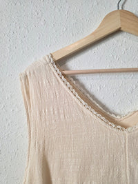 Hayden Cream Textured Tank (2X)