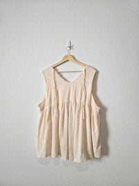 Hayden Cream Textured Tank (2X)