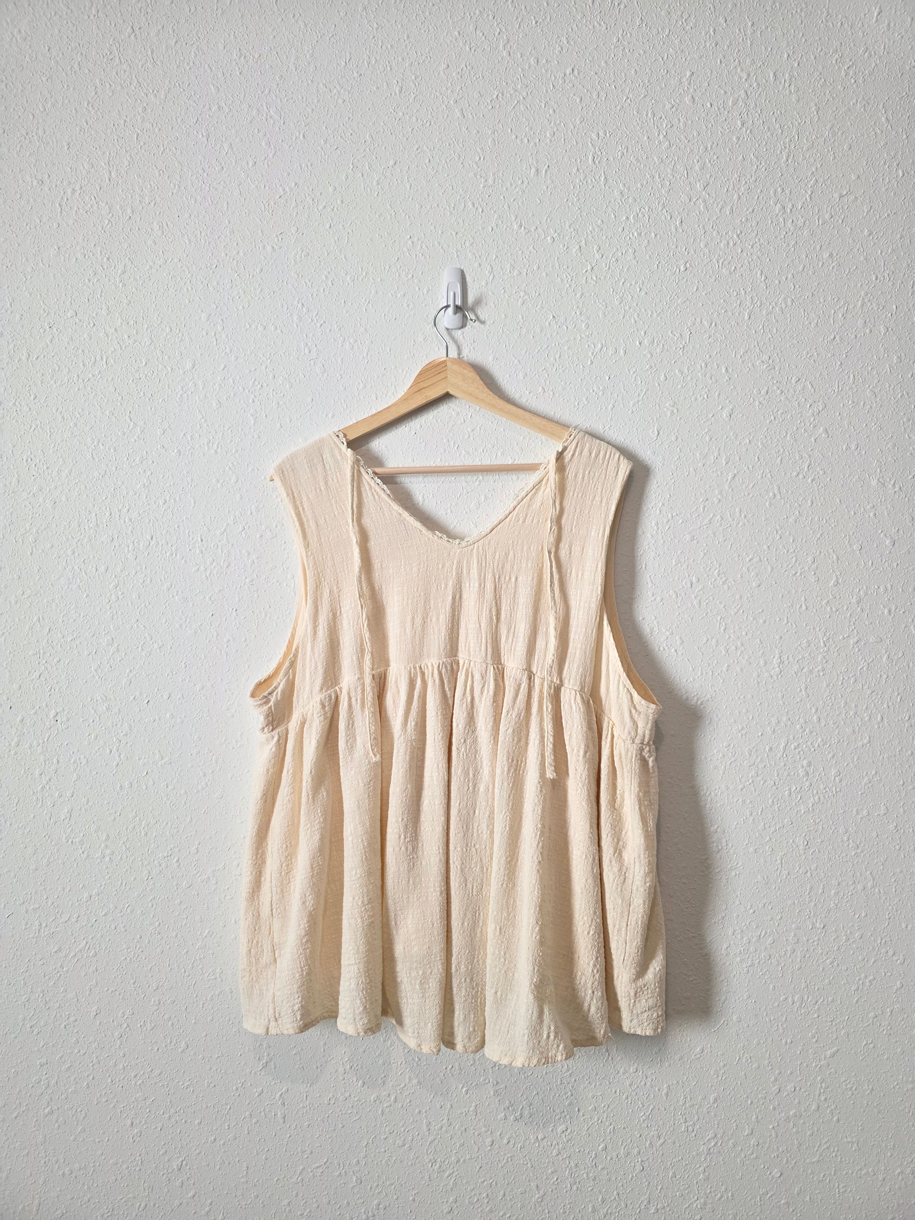Hayden Cream Textured Tank (2X)