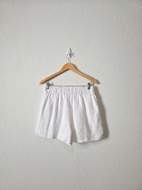 J.Crew White Linen Shorts (S)