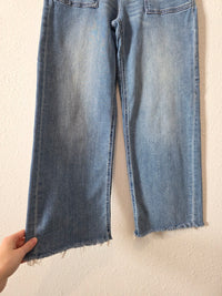 Carly Jean Wide Leg Crop Jeans (25/26)