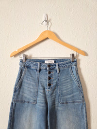 Carly Jean Wide Leg Crop Jeans (25/26)