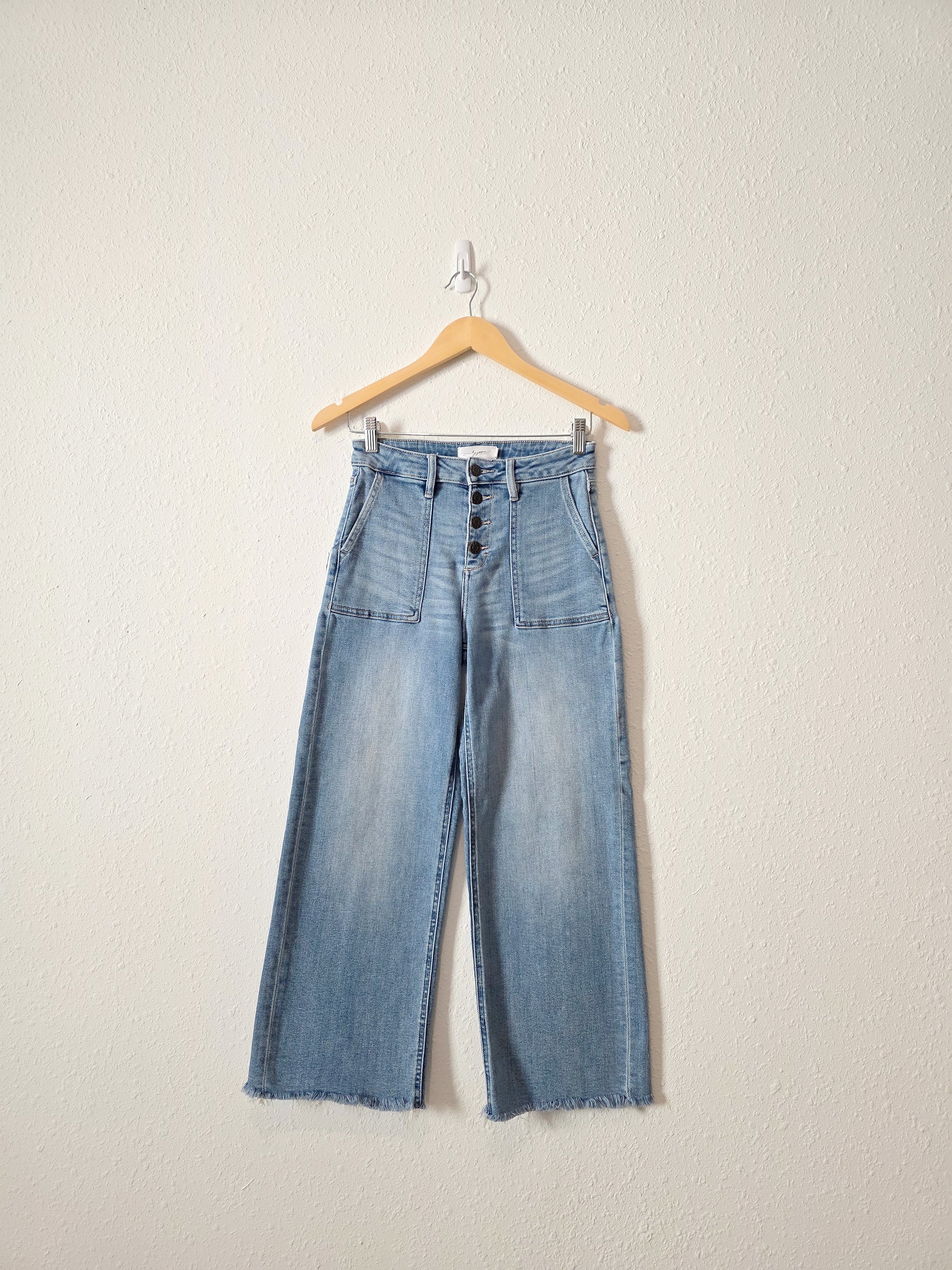 Carly Jean Wide Leg Crop Jeans (25/26)